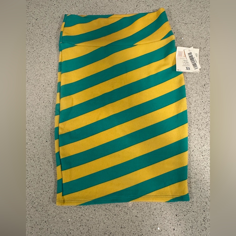 LuLaRoe Bold Striped Pencil Skirt XS